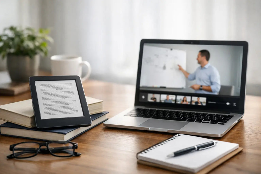 Ebooks Versus Video Courses for Building Skills
